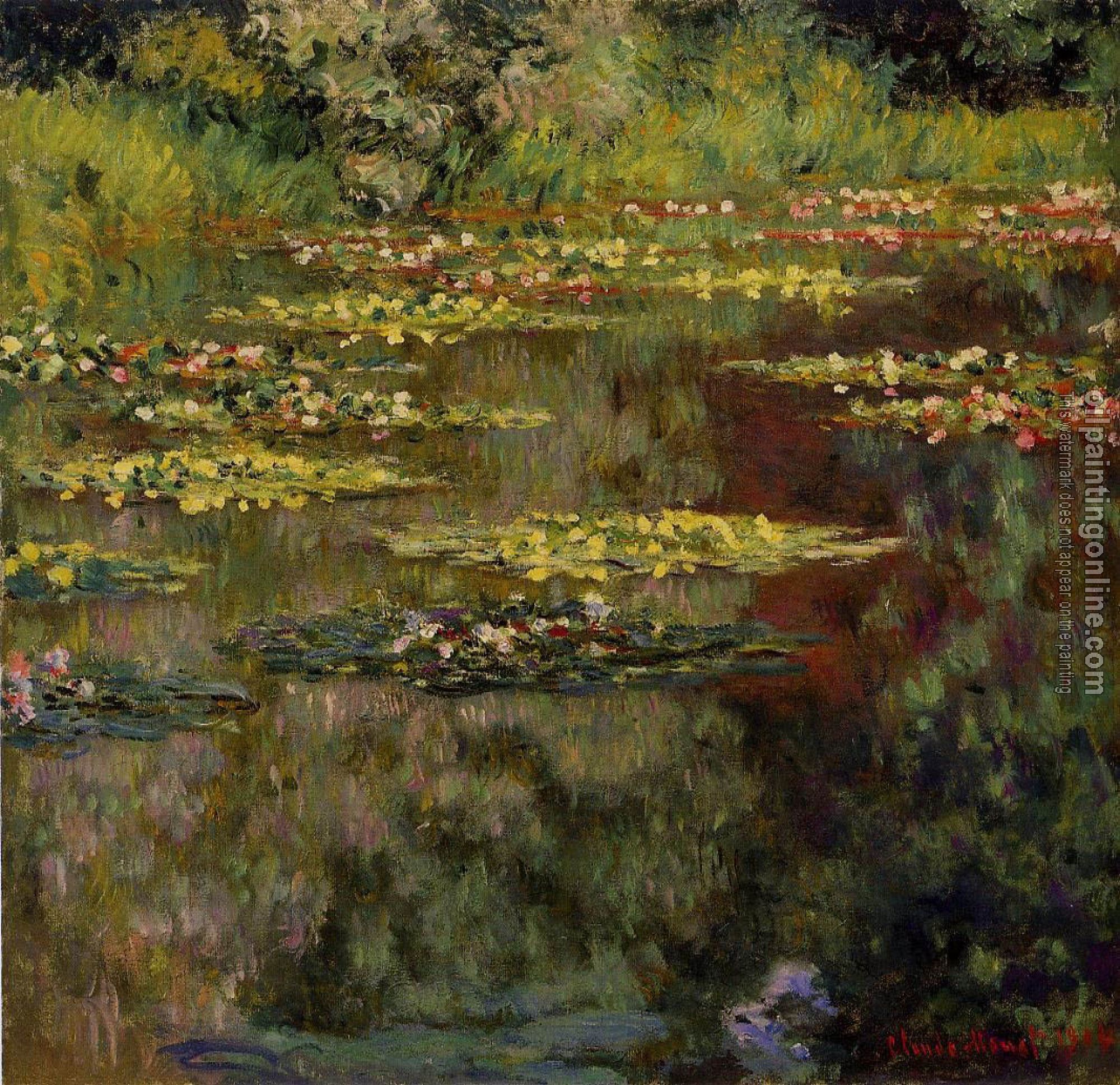 Monet, Claude Oscar - Water Lilies